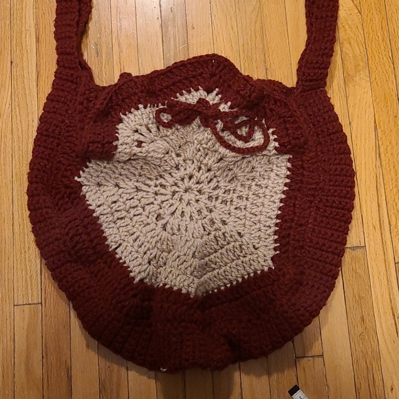 Vintage large sack bag hand knit - Picture 3 of 4